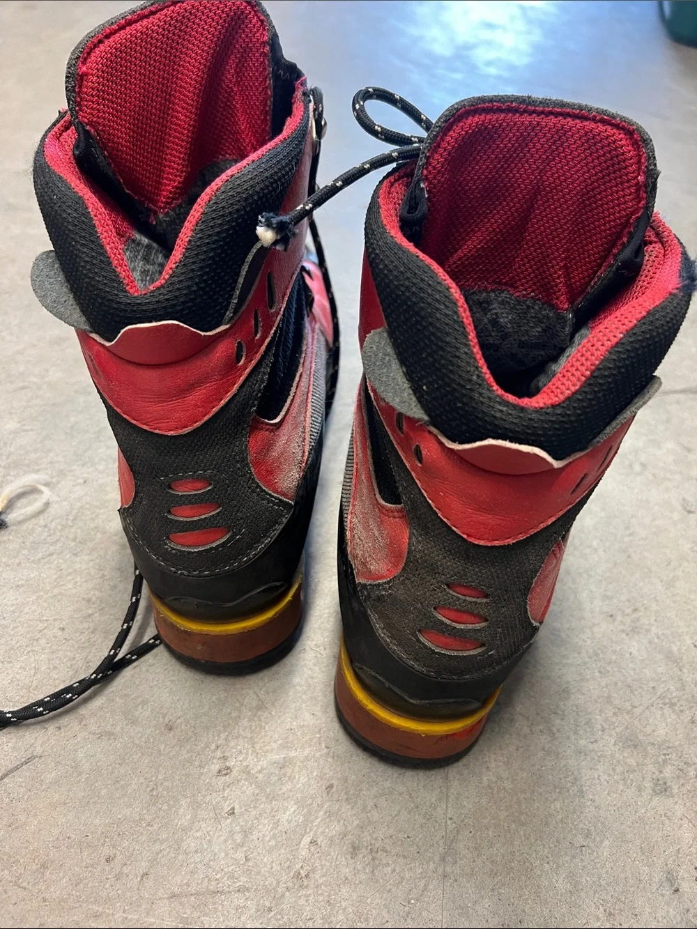 La Sportiva Women's Red Lace-Up Mountaineering Boots